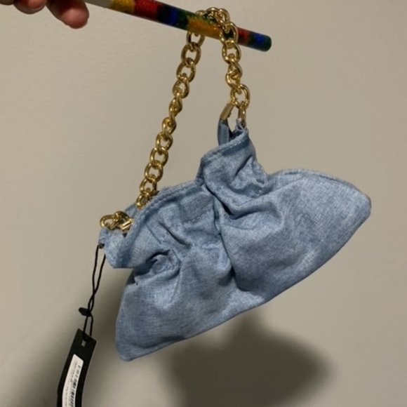 NWT Denim Blue  Mini Nasty Gal Bag or Purse - Picture 3 of 9